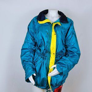 Vintage Eddie Bauer Teal Windbreaker Jacket